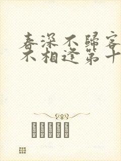 春深不归客清梦不相逢第十七章
