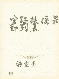 官路扶摇最新章节列表