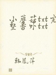 小蘑菇txt完整番外txt封面