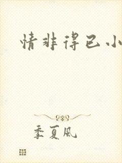 情非得已小说
