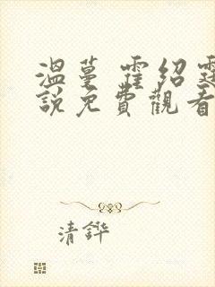 温蔓 霍绍霆小说免费观看封面