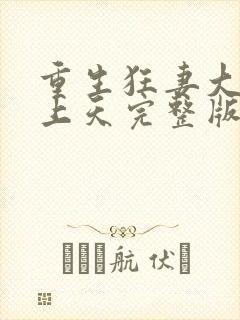 重生狂妻大佬宠上天完整版封面