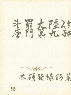 斗罗大陆2绝世唐门第九部