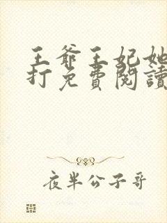 王爷王妃她很能打免费阅读