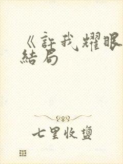 《许我耀眼》大结局