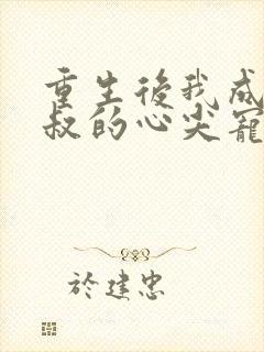 重生后我成为皇叔的心尖宠封面