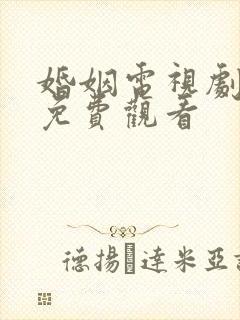 婚姻电视剧全集免费观看