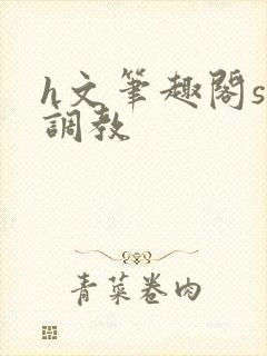 h文笔趣阁sm调教
