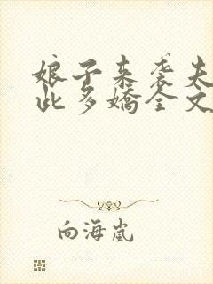 娘子来袭夫君如此多娇全文免费阅读