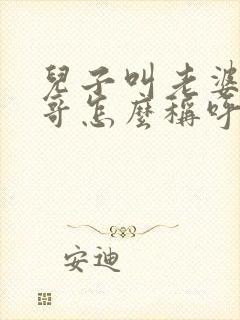 儿子叫老婆的哥哥怎么称呼