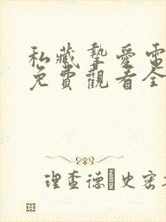 私藏挚爱电视剧免费观看全集高清封面