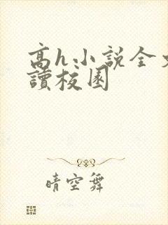 高h小说全文阅读校园封面