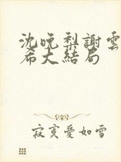 沈晚梨谢云迟叶希大结局