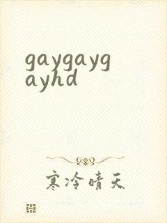 gaygaygayhd封面
