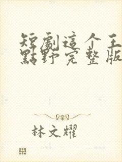 短剧这个王妃有点野完整版封面