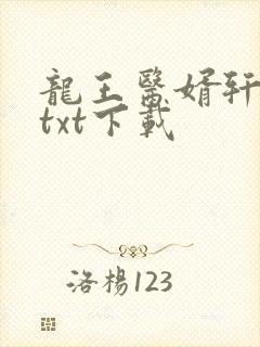 龙王医婿轩疯狂txt下载