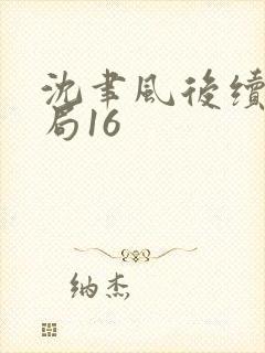 沈聿风后续大结局16