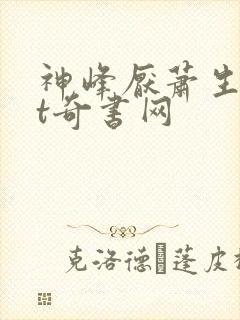 神峰厌萧生txt奇书网封面