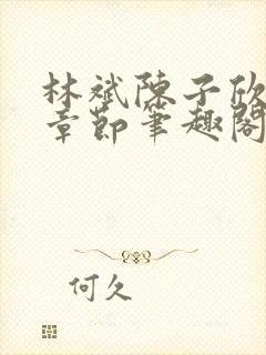 林斌陈子欣最新章节笔趣阁封面