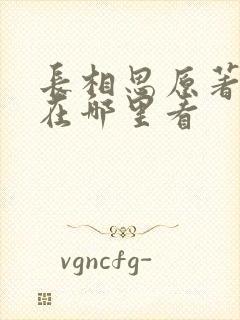 长相思原著小说在哪里看