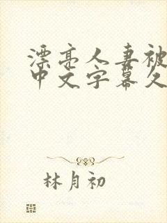 漂亮人妻被中出中文字幕久久