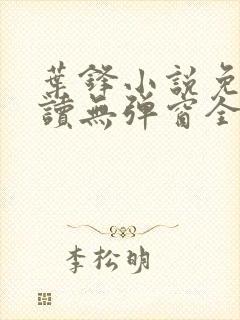 叶锋小说免费阅读无弹窗全文
