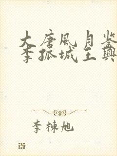 大唐风月鉴主角李孤城王兴的小说