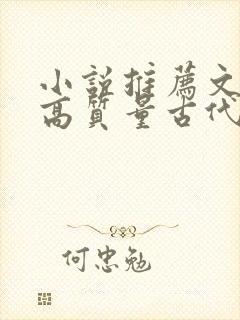 小说推荐文笔好高质量古代言情封面