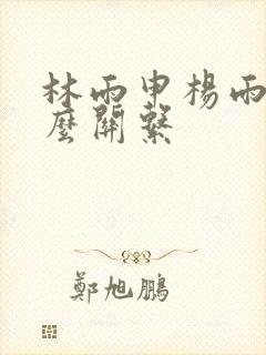 林雨申杨雨婷什么关系封面