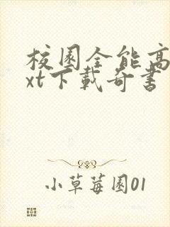 校园全能高手txt下载奇书网封面