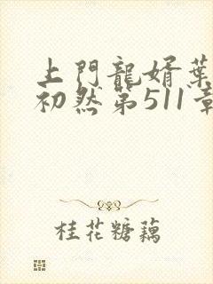 上门龙婿叶辰萧初然第511章