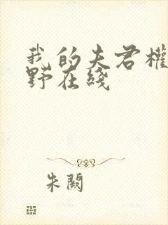我的夫君权倾朝野在线