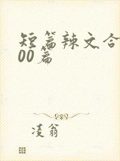 短篇辣文合集500篇