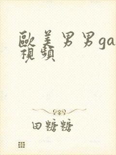 欧美男男gay视频