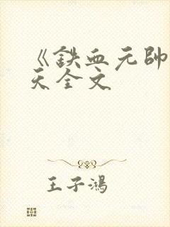 《铁血元帅》江天全文