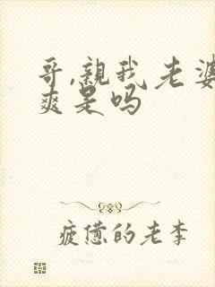 哥,亲我老婆很爽是吗