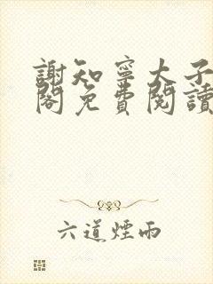 谢知宁太子笔趣阁免费阅读封面