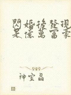 闪婚后发现老公是亿万富豪 完结