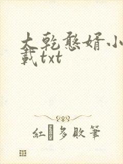 大乾憨婿小说下载txt
