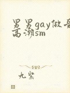 男男gay做受高潮sm