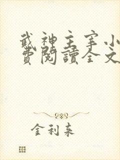 武神主宰小说免费阅读全文无弹窗