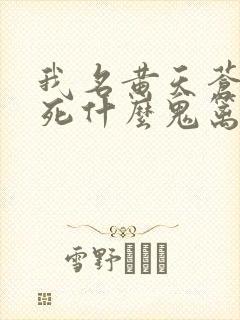 我名黄天苍天已死什么鬼篱笆好文