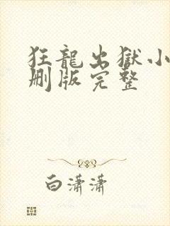 狂龙出狱小说未删版完整