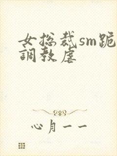 女总裁sm跪爬调教虐