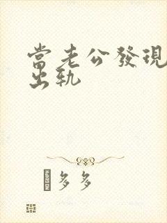 当老公发现老婆出轨封面
