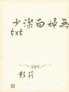 少洁白妇无删减txt