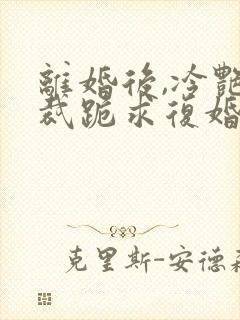 离婚后,冷艳总裁跪求复婚小说免费下载