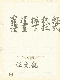 霸道总裁轻轻爱漫画下拉式免费看封面