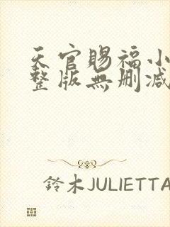 天官赐福小说完整版无删减正版