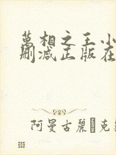 万相之王小说无删减正版在线阅读